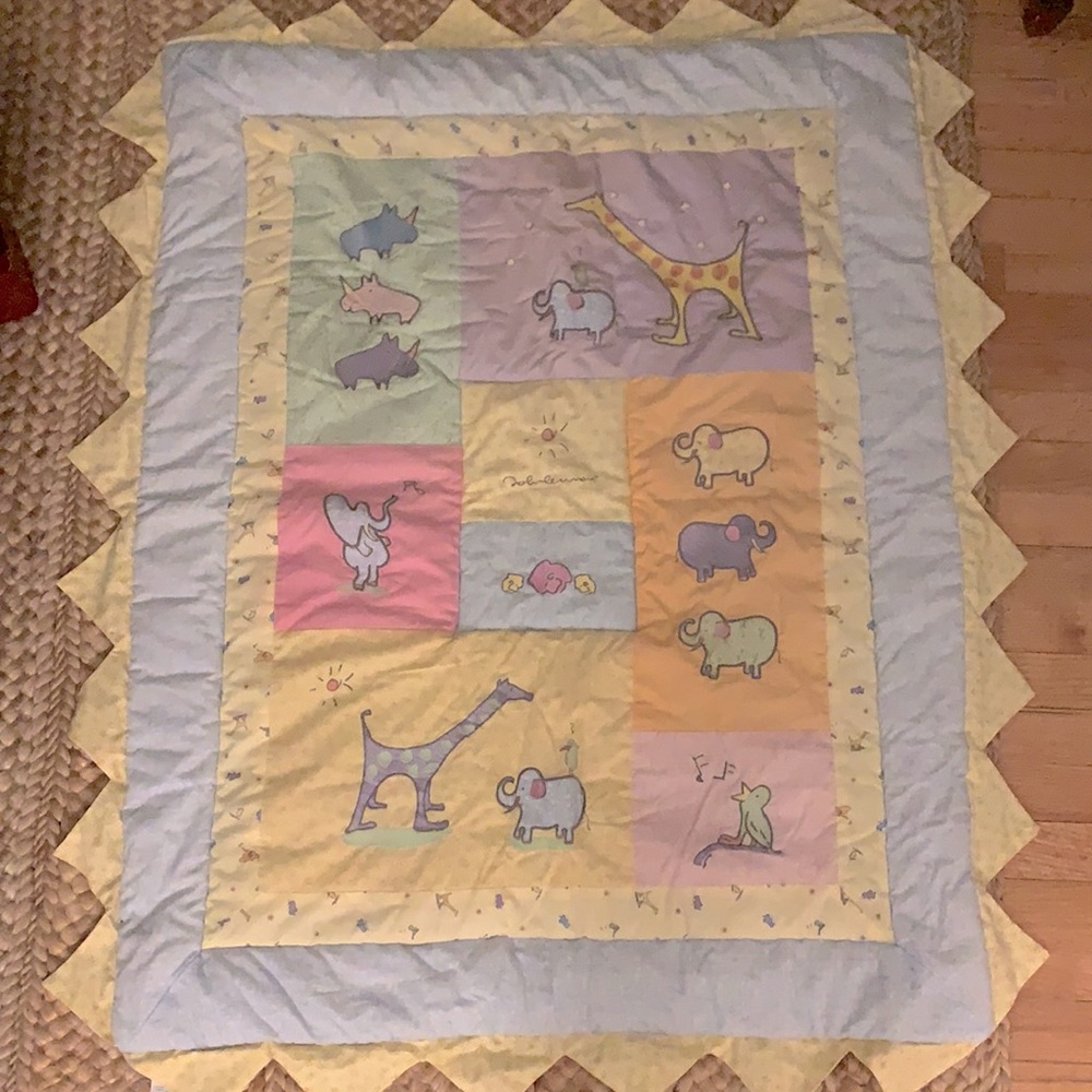 1999 Carters John Lennon Imagine Baby Crib Quilt Wall Hanging